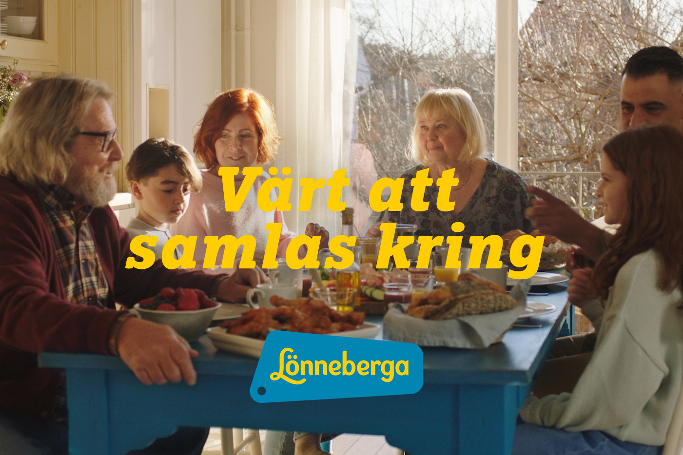 Köksbord i huvudrollen i Lönnebergas reklam