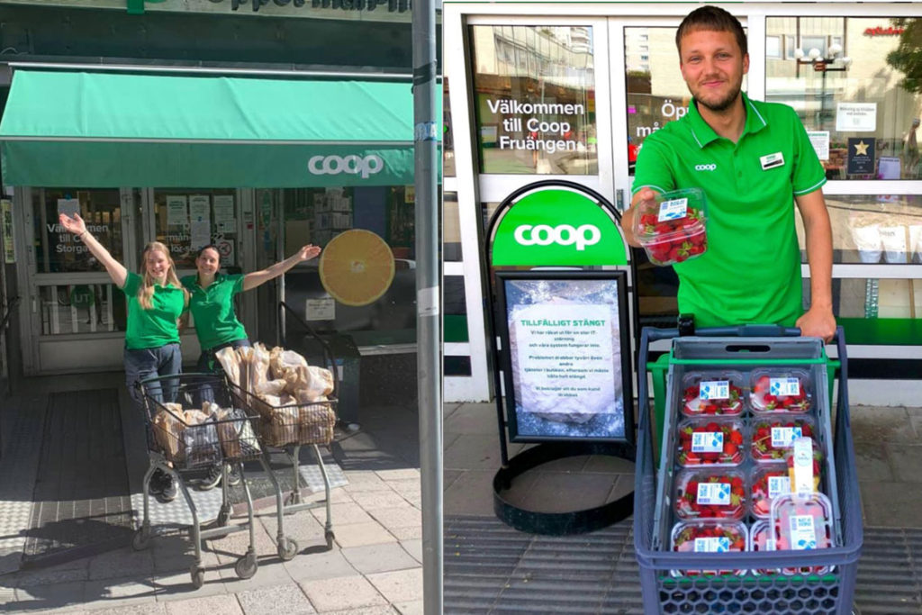 Alla Coops butiker igång efter attacken