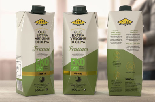 Zeta först med en olivolja i tetrapak