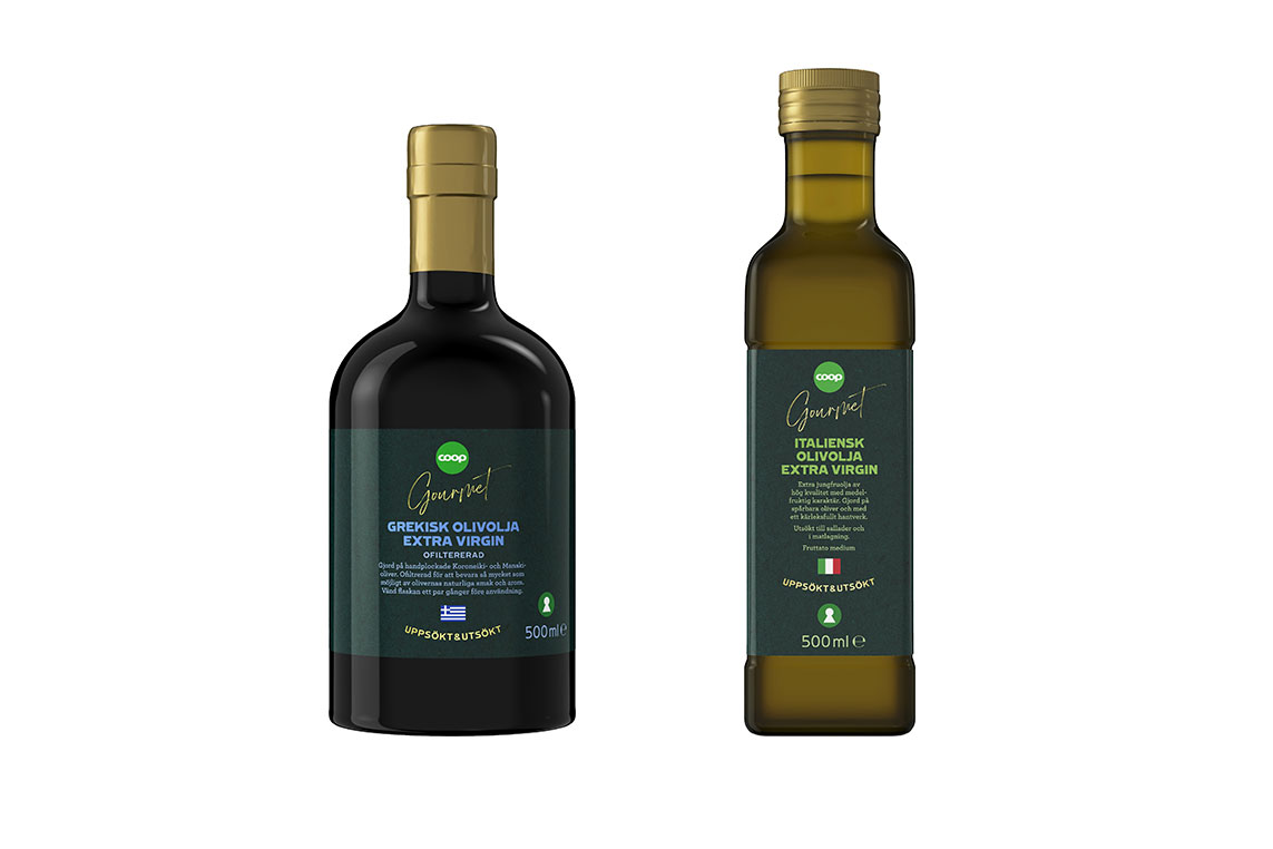 Coop lanserar olivolja under premiumkoncept