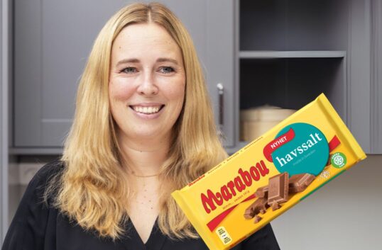 Förpackningar av Marabou med nya mindre storlekar på butikshylla