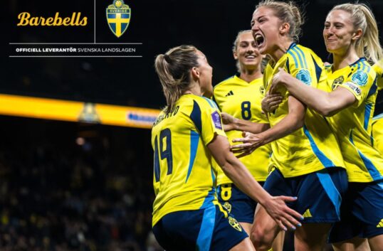 Barebells partnerskap med SvFF – leverans av proteinbars till landslaget