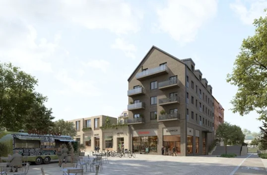 Visualisering av Hemköps nya butik i Viby, Upplands-Bro 2027